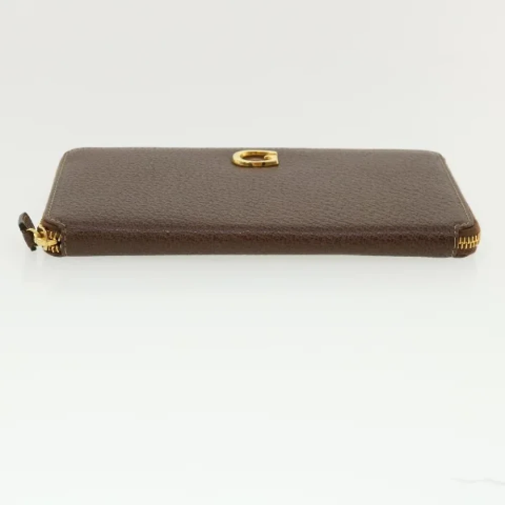 Gucci Vintage Pre-owned Leather wallets Brown Dames