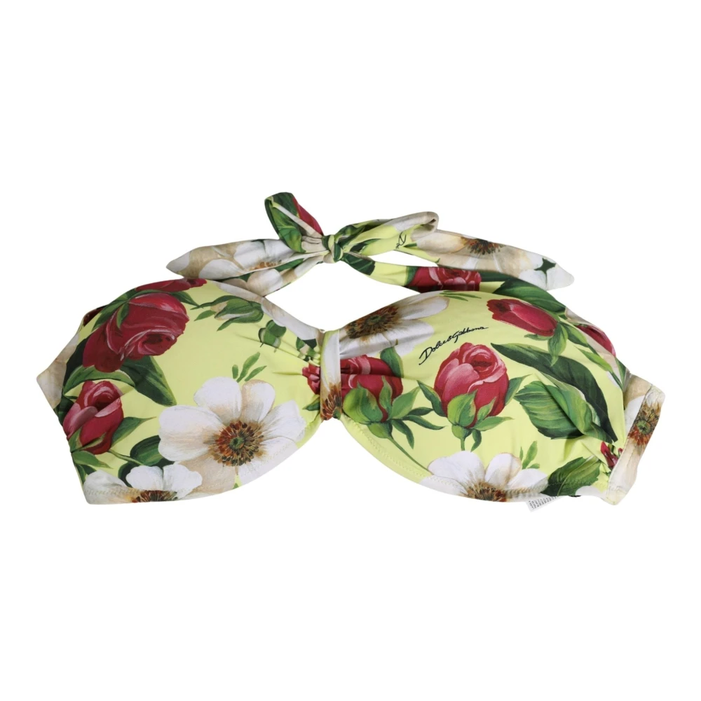Dolce & Gabbana Vrouw Multicolor Badmode Dames, Veelkleurig, L, Nylon, Bikini Top