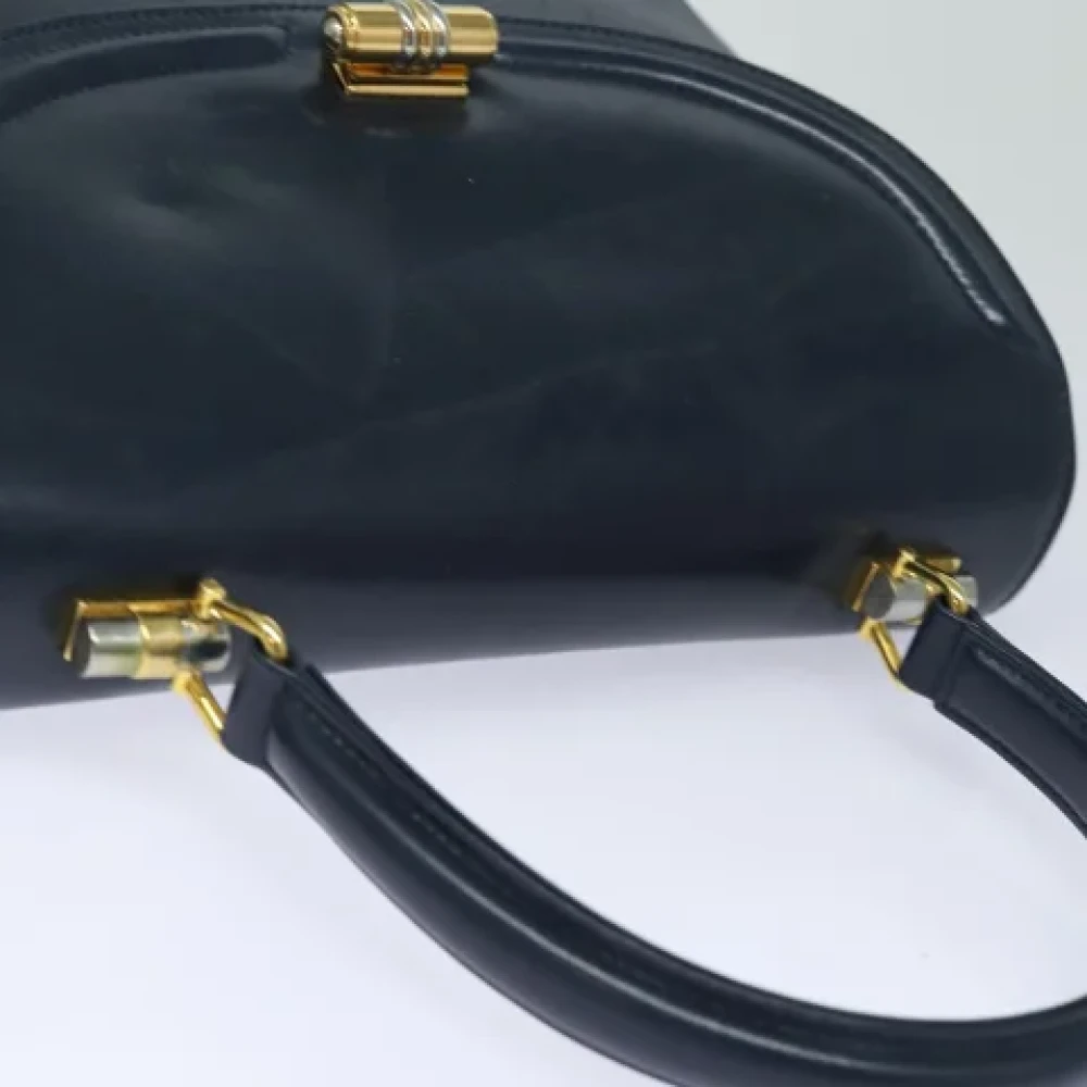 Gucci Vintage Pre-owned Leather handbags Blue Dames