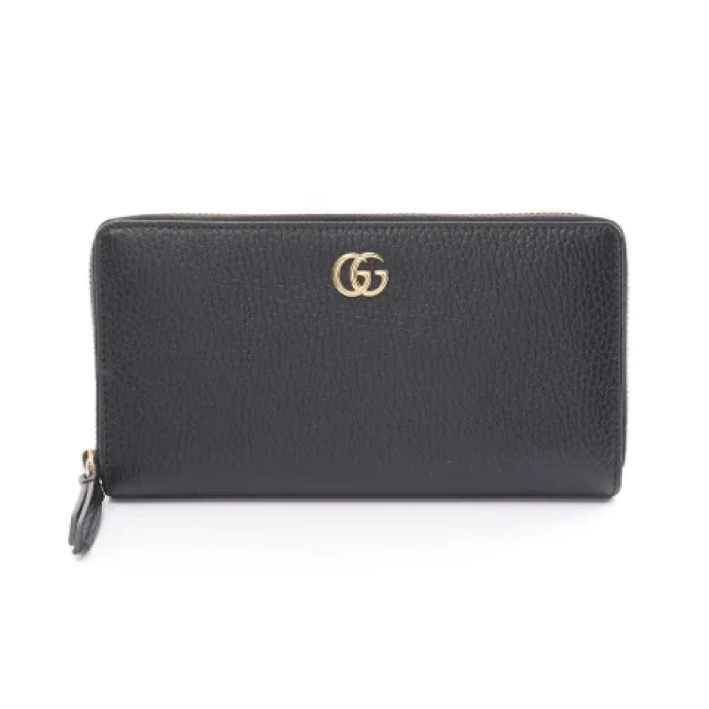 Gucci Vintage Pre-owned Leather wallets Black Dames