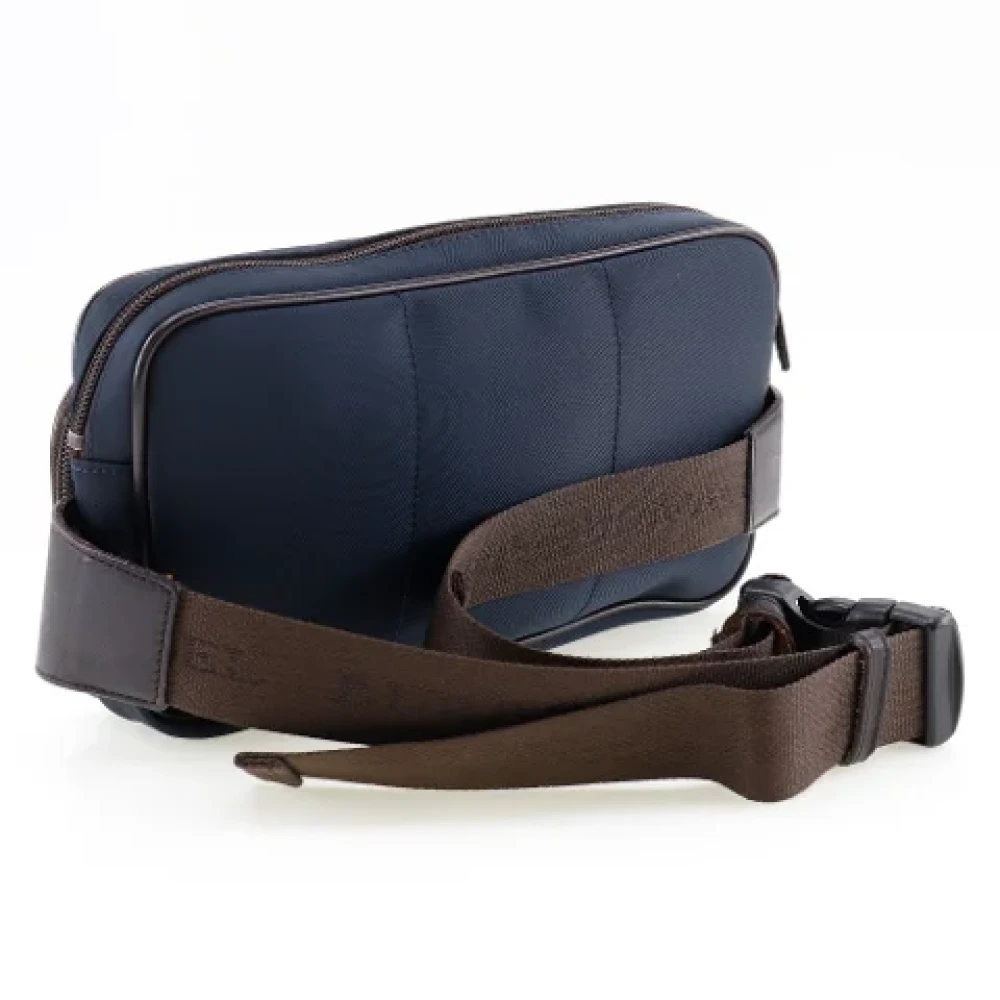Burberry Vintage Pre-owned Canvas shoulder-bags Blue Heren