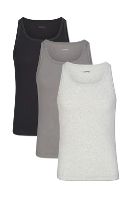 Cotton Rib Tank 3-Pack