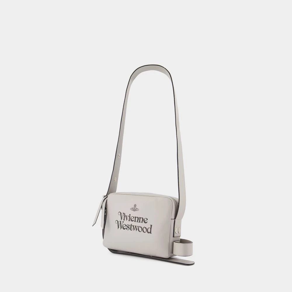 Vivienne Westwood Grijze leren cameratas Gray Dames