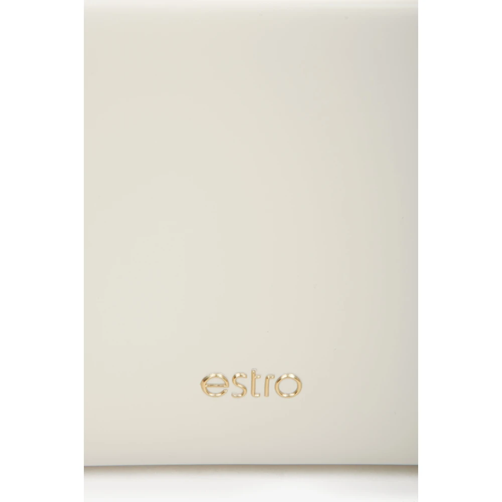 Estro Dames Licht Beige Leren Schoudertas Er00114446 Beige Dames