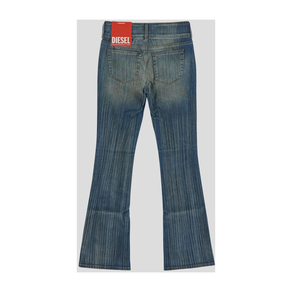Diesel Katoenen Denim Broek Blue Dames