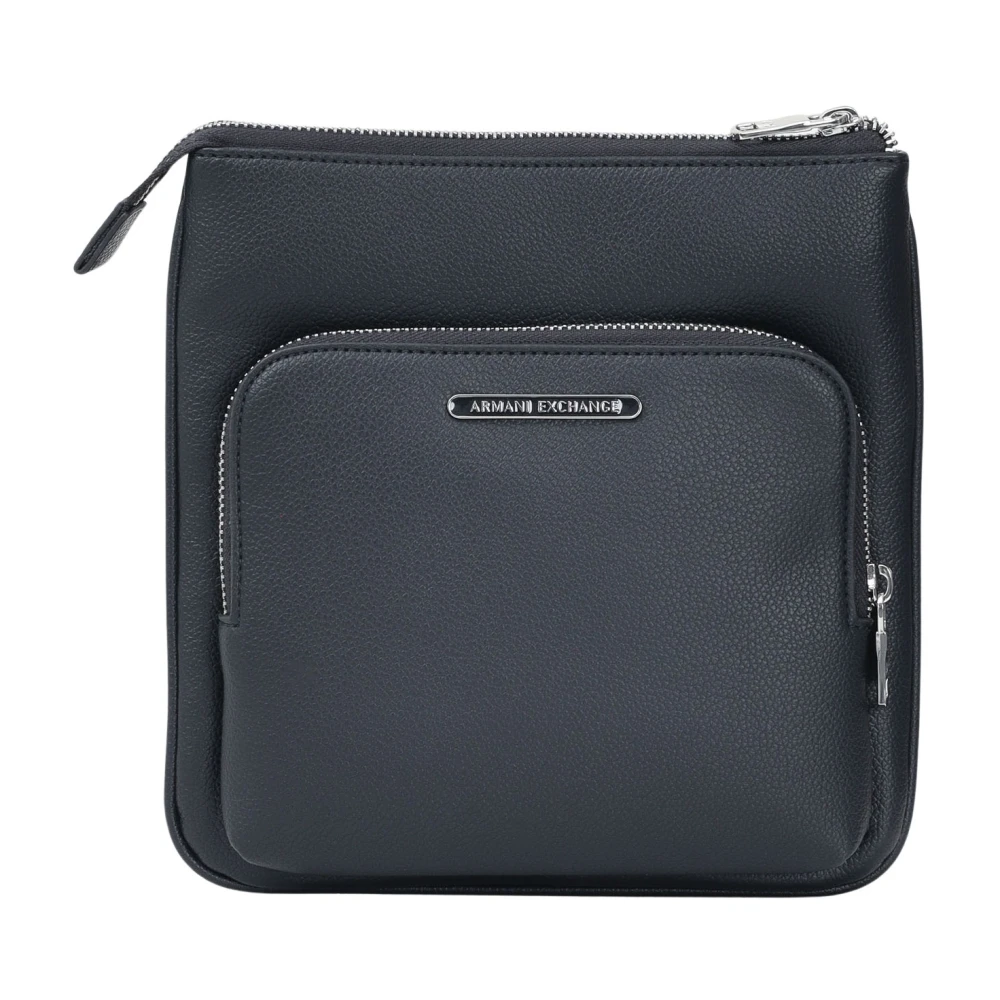 Armani Exchange Men's Blue Cross Body Messenger, One Size, Crossbody Bag Spring Summer