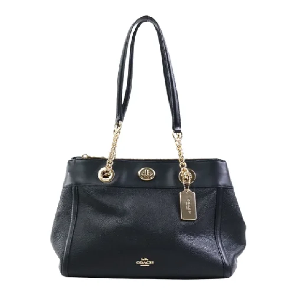 Coach Pre-owned Leather shoulder-bags Black Dames