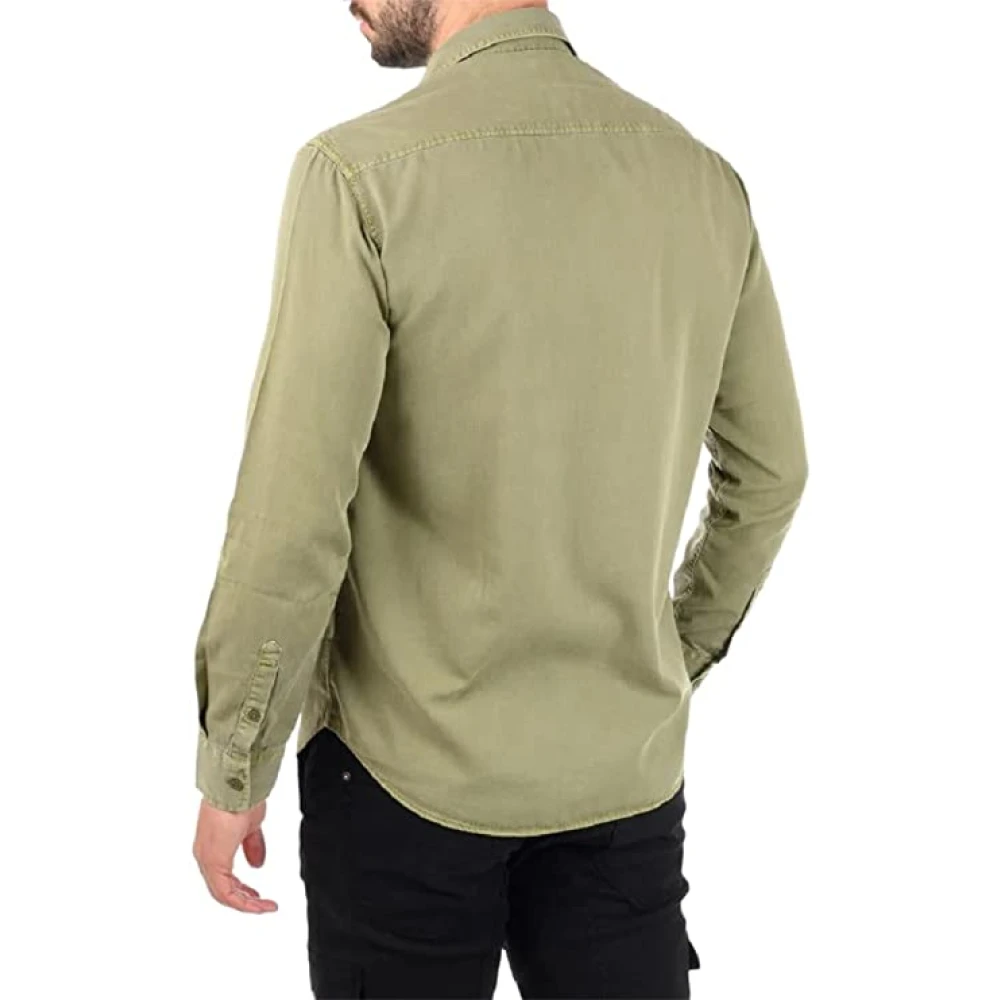 Guess Casual overhemd Green Heren