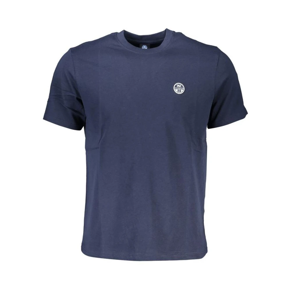 North Sails Short Sleeve Crew Neck Tee - Male - T-Shirts - Blue - S - Tops