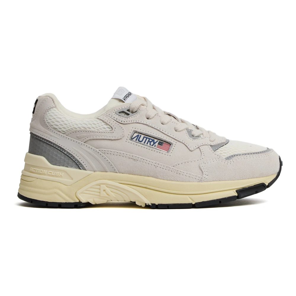 Autry Women's Gray Sneakers, 7 Uk, Stylish Bianco Trainers For