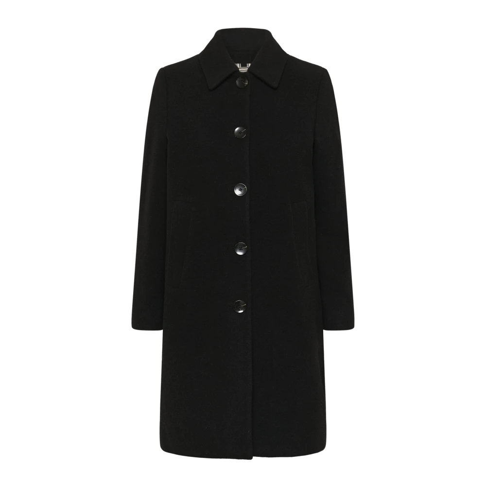 Part Two Women's Black Single-Breasted Coats, 2XL, Classic Jacket Kamillas Otw Style