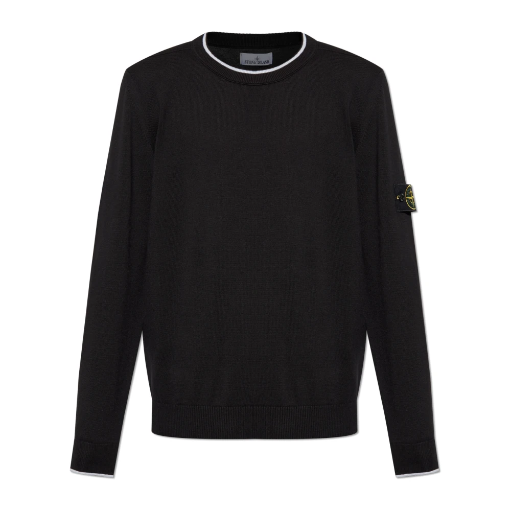 Stone Island Ronde hals trui Black Heren
