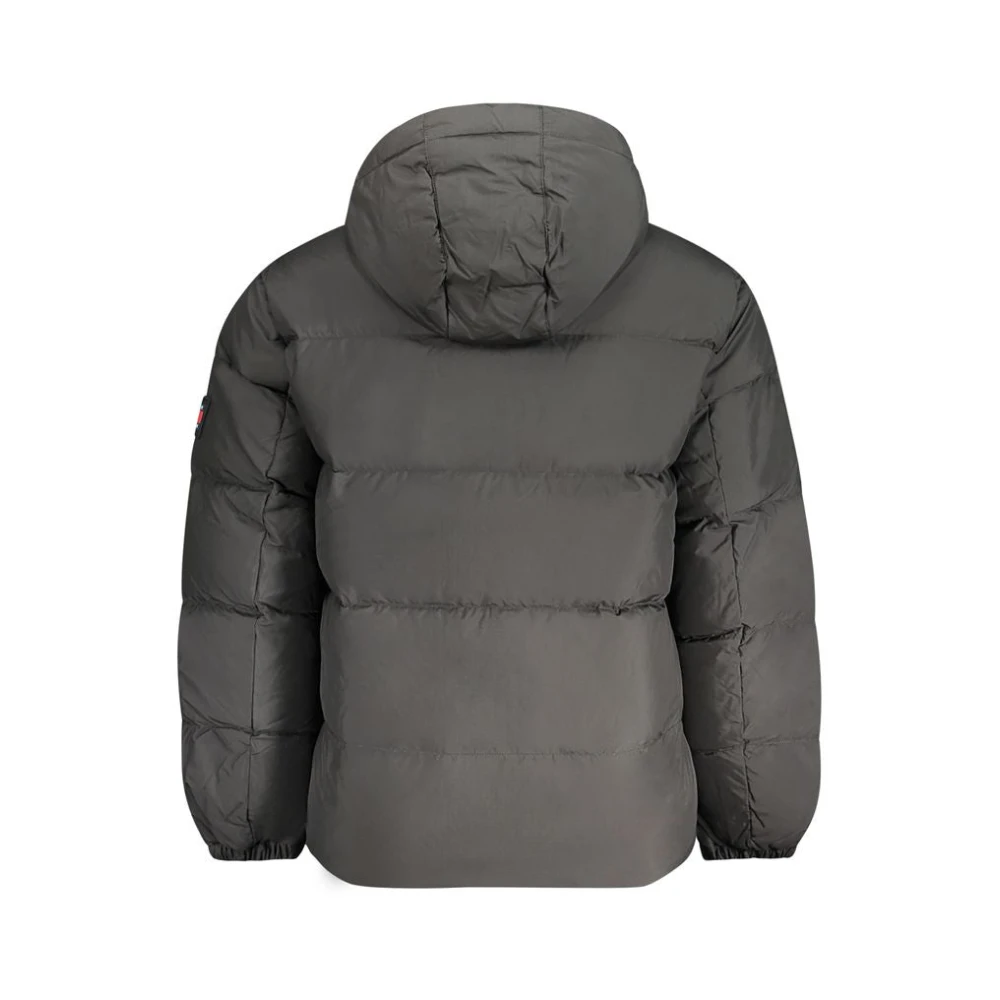 Tommy Hilfiger Zwarte Polyester Jas Black Heren