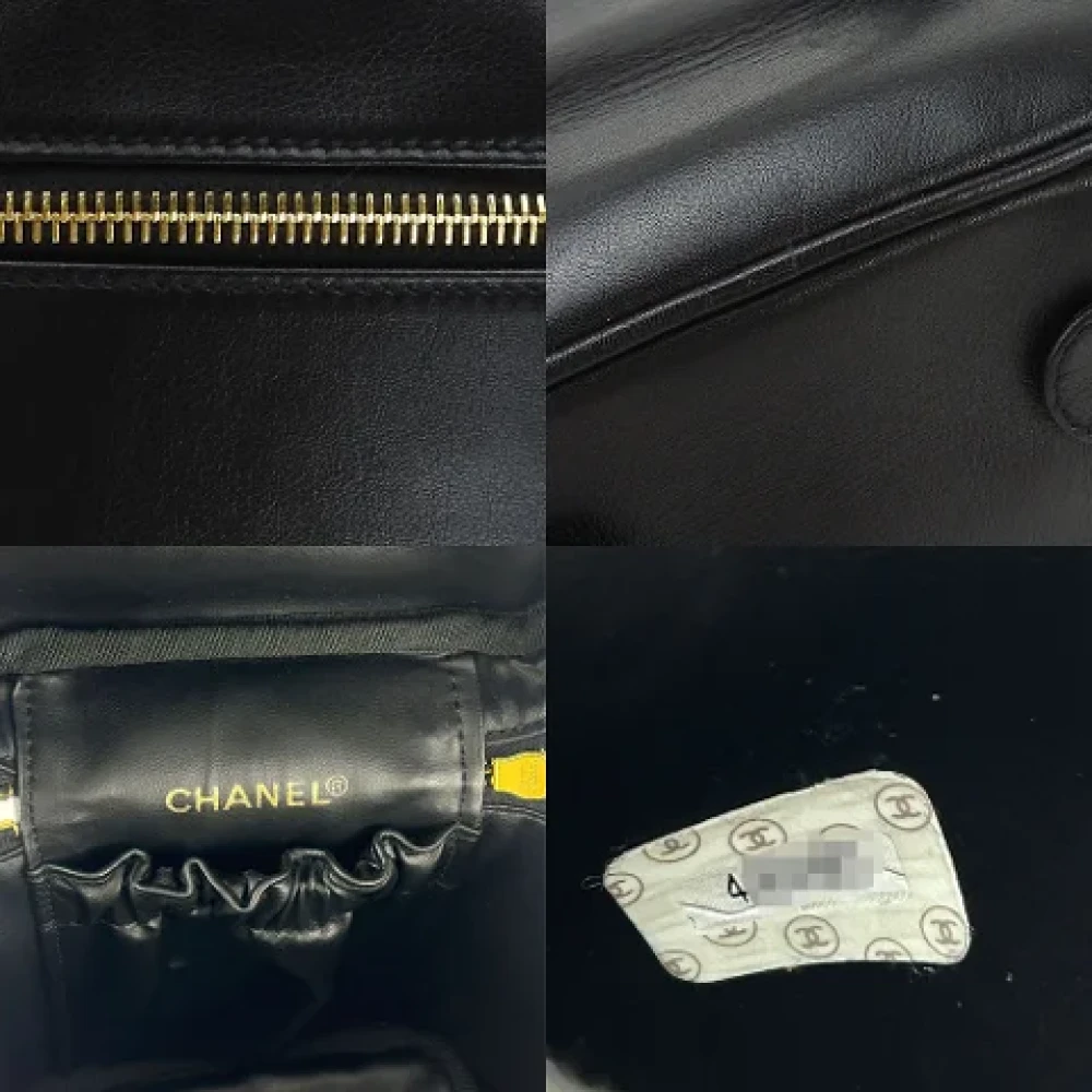 Chanel Vintage Pre-owned Leather handbags Black Dames