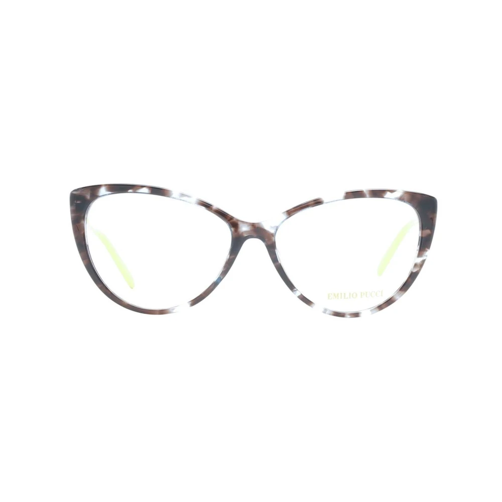 EMILIO PUCCI Bruine Cat Eye Optische Frames met Hoes Multicolor Dames