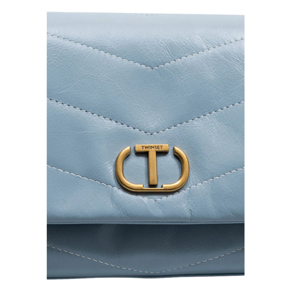 Twinset Heldere Blauwe Schoudertas Madison Stijl Blue Dames