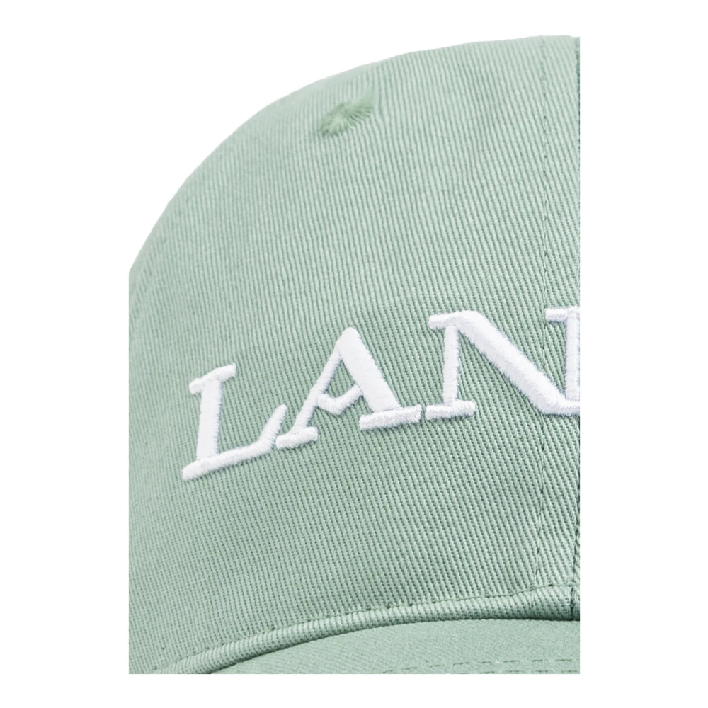 Lanvin Baseballpet Green Heren