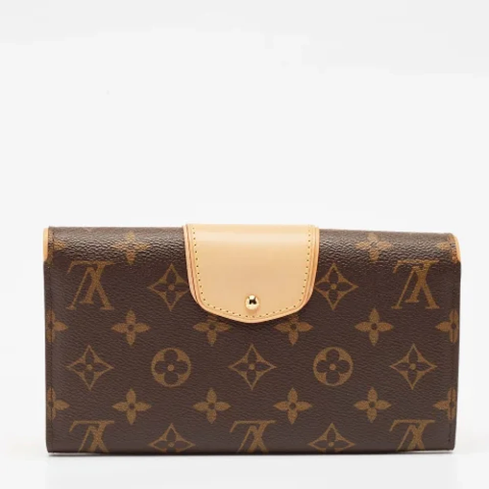 Louis Vuitton Vintage Pre-owned Coated canvas wallets Brown Dames