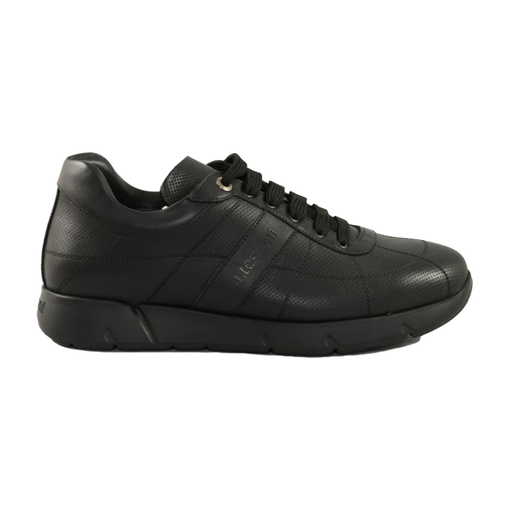 Testoni Leren Sneakers Heren Schoenen Zwart