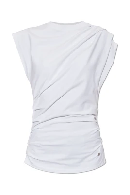 Topp i draperad jersey