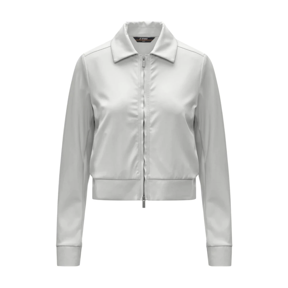 K-Way Women's White Zip-Throughs, S, Isy Zip Sweatshirt