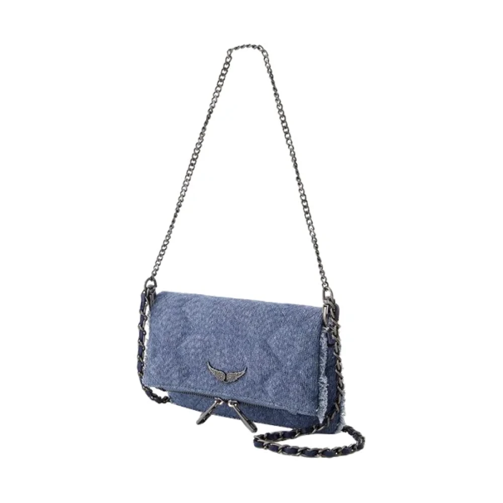 Zadig & Voltaire Cotton shoulder-bags Blue Dames