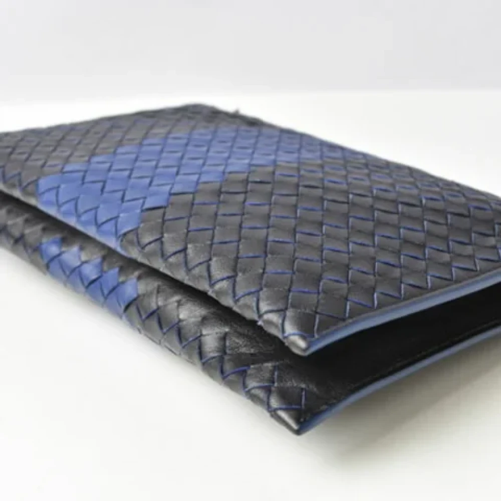Bottega Veneta Vintage Pre-owned Fabric clutches Black Dames