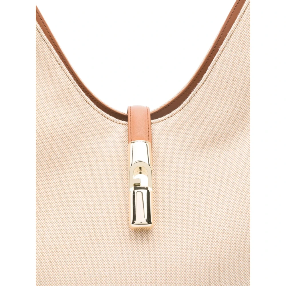 Furla Natuurlijke Brandy Hobo Tas Beige Dames