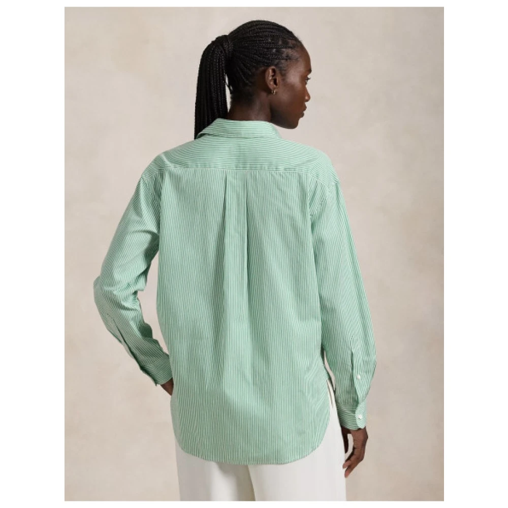 Polo Ralph Lauren Gestreept Casual Overhemd Green Dames