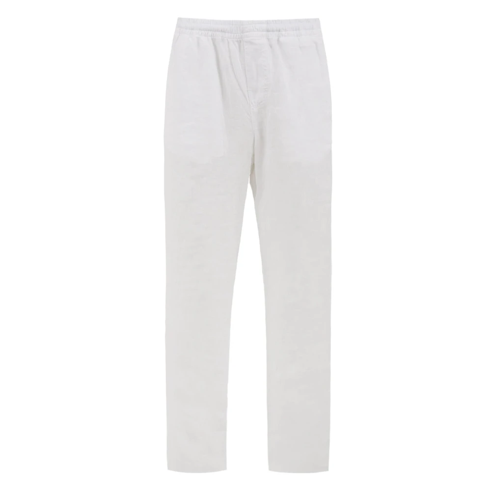 Aspesi Witte Linnen Ventura Broek White Heren