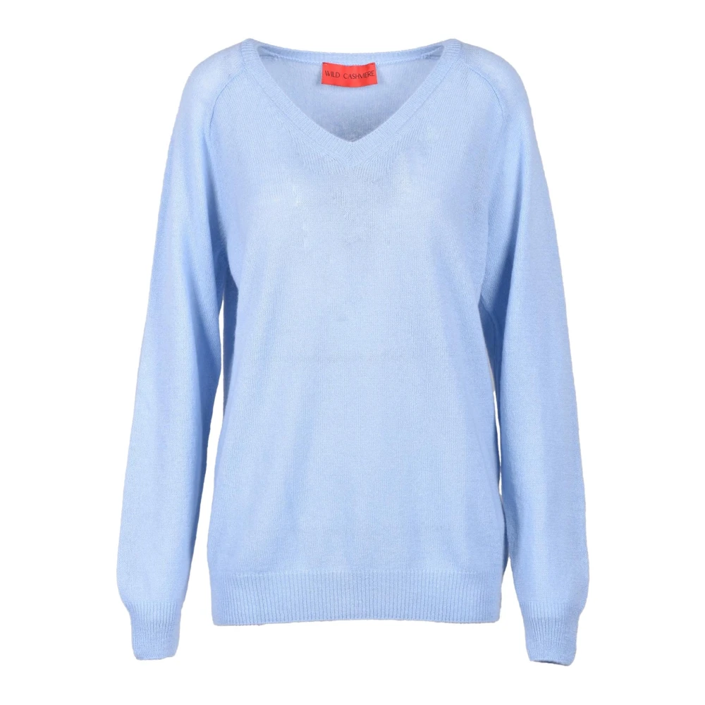 Wild Cashmere Luxe Cashmere Trui Blue Dames