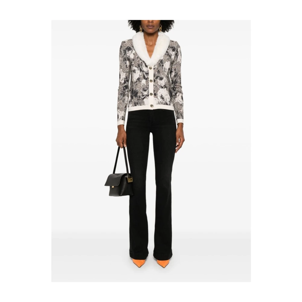 Blugirl Leopard Rose Print Sweater Multicolor Dames
