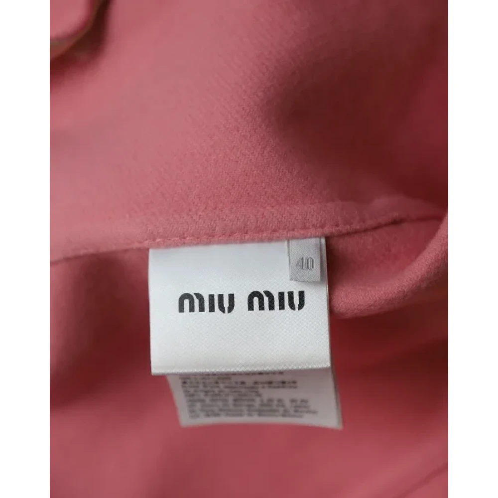 Miu Pre-owned Wool outerwear Pink Dames