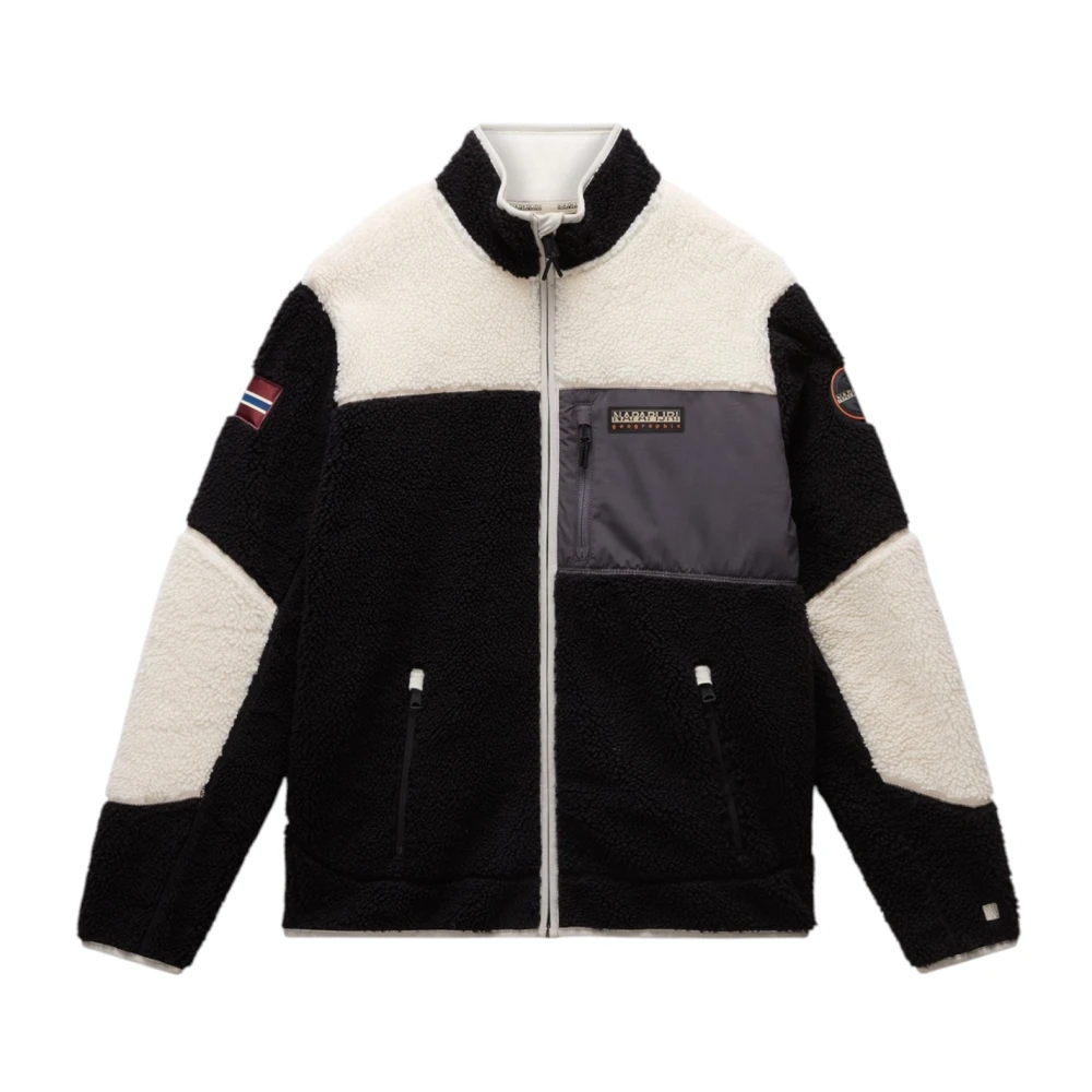 Napapijri Men's Multicolor Fleece Jackets, 3XL, Yupik Fz 3 Sweatshirt