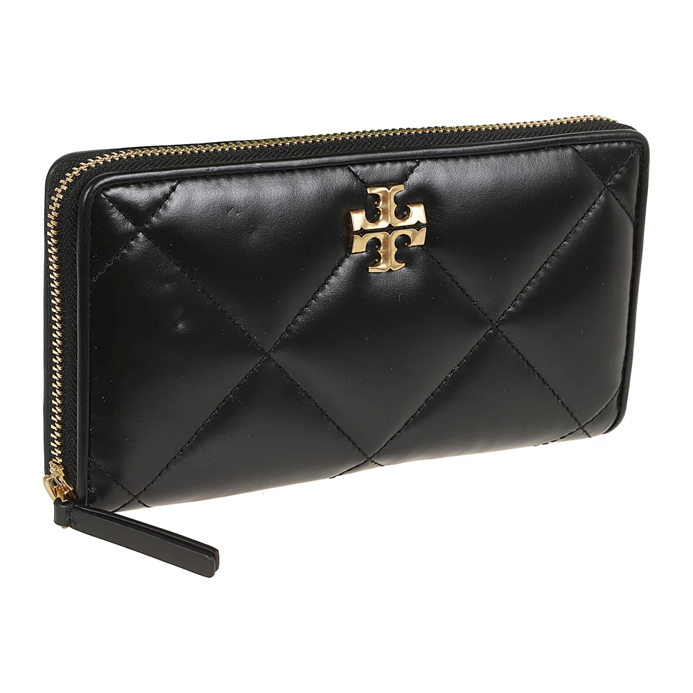 TORY BURCH Zwarte Matelassé Portemonnee Black Dames