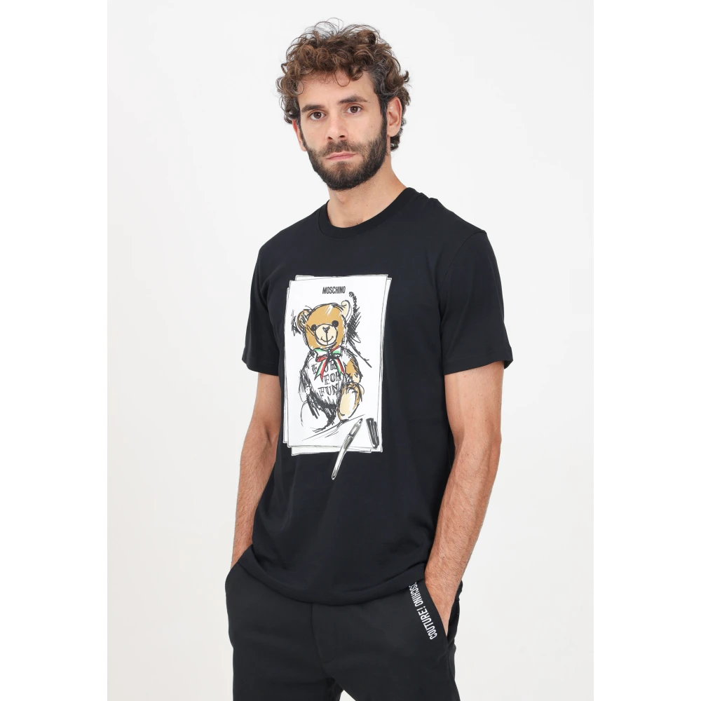 Moschino Teddy Bear T-shirt Black Heren