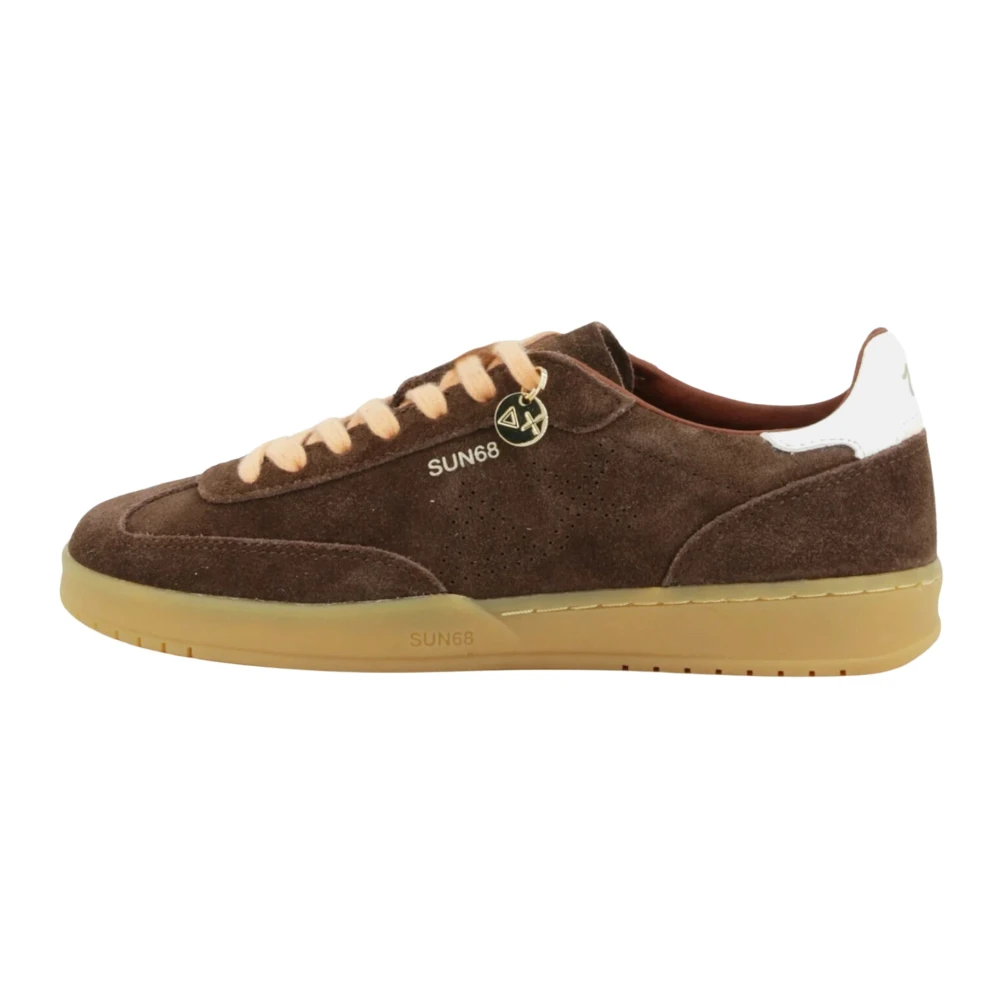 Sun68 California Sun Suede Sneaker Dames Schoenen Bruin