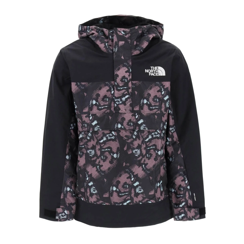 The North Face Abstract Print Ski Anorak Jas Black Heren