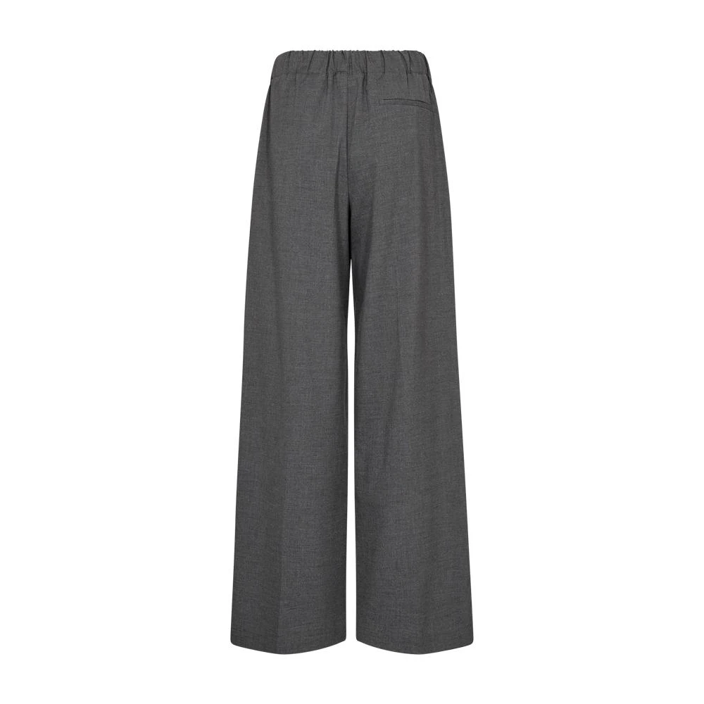 Freequent Donkergrijze Stijlvolle Broek Gray Dames