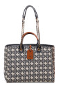 blue-beige-leather-fabric-shoulder-bag