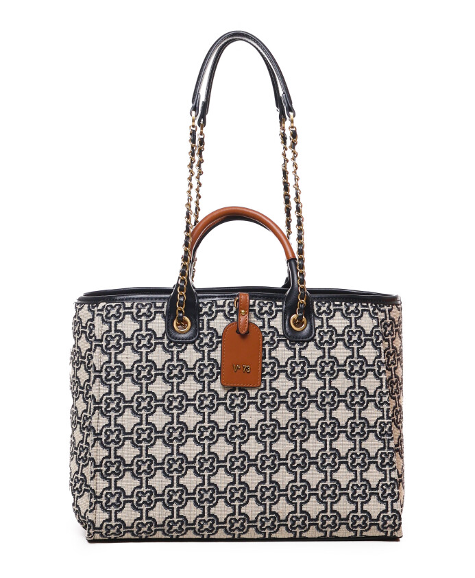 blue-beige-leather-fabric-shoulder-bag