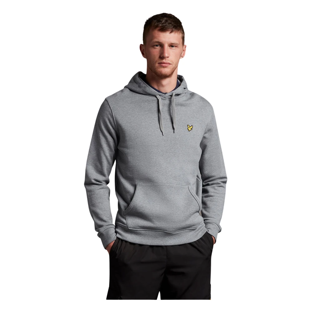 Lyle & Scott Men's Gray Pullover Hoodie Sweater