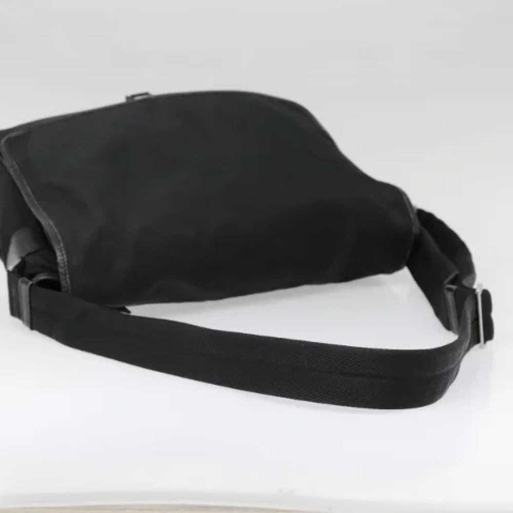 Prada Vintage Pre-owned Canvas prada-bags Black Dames