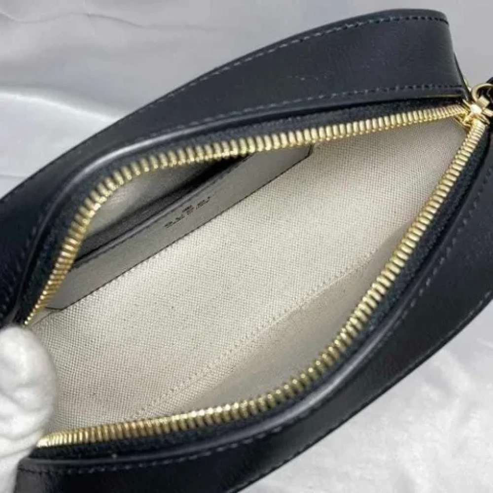 Gucci Vintage Pre-owned Leather shoulder-bags Black Dames