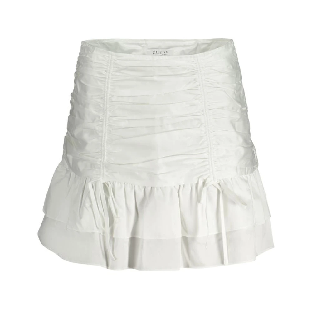 Guess Katoenen Rok met Weier Stijl White Dames
