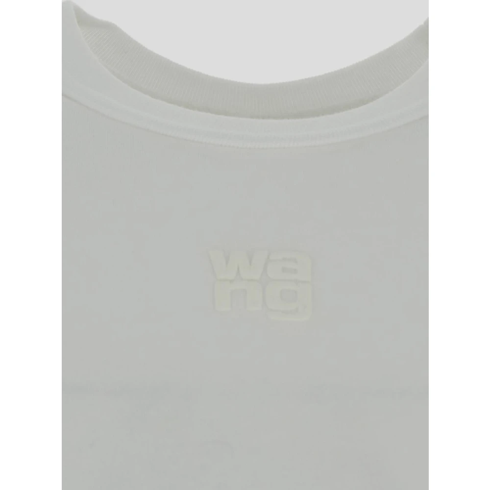 T by Alexander Wang Katoenen Tee Essentieel Stijl Shirt White Dames