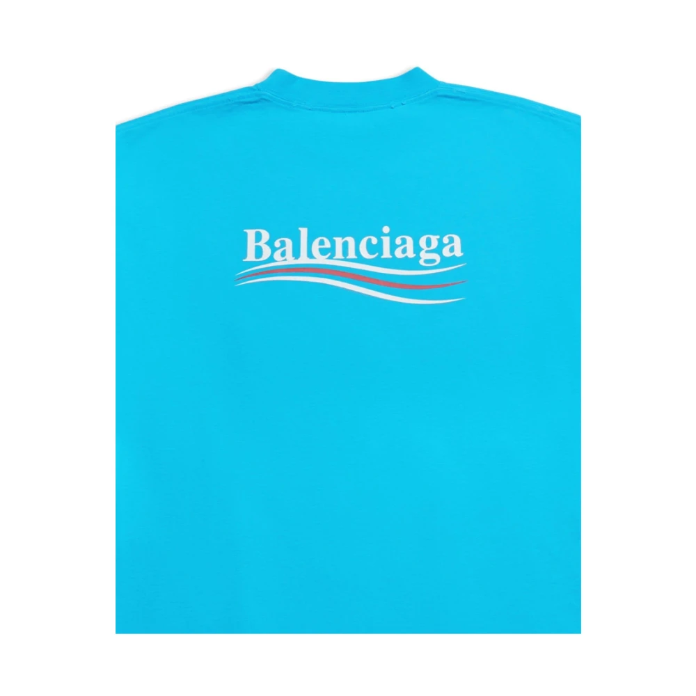 Balenciaga T-Shirts Blue Heren