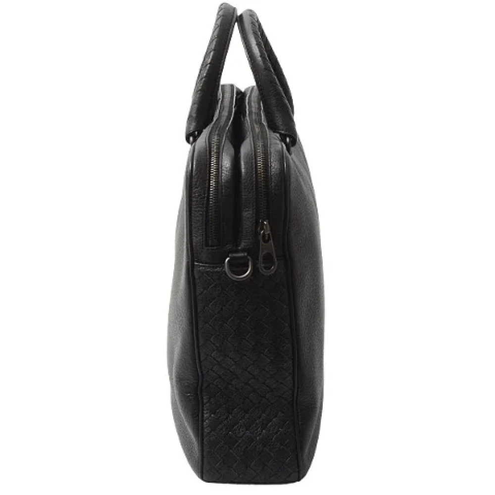Bottega Veneta Vintage Pre-owned Leather shoulder-bags Black Heren