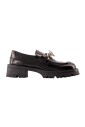 black-leather-slip-on-flat-shoes