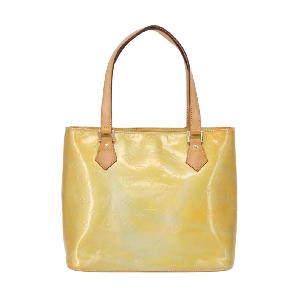 Louis Vuitton Vintage Women's Yellow Pre-Owned Vintage Monogram Vernis Tote Bag